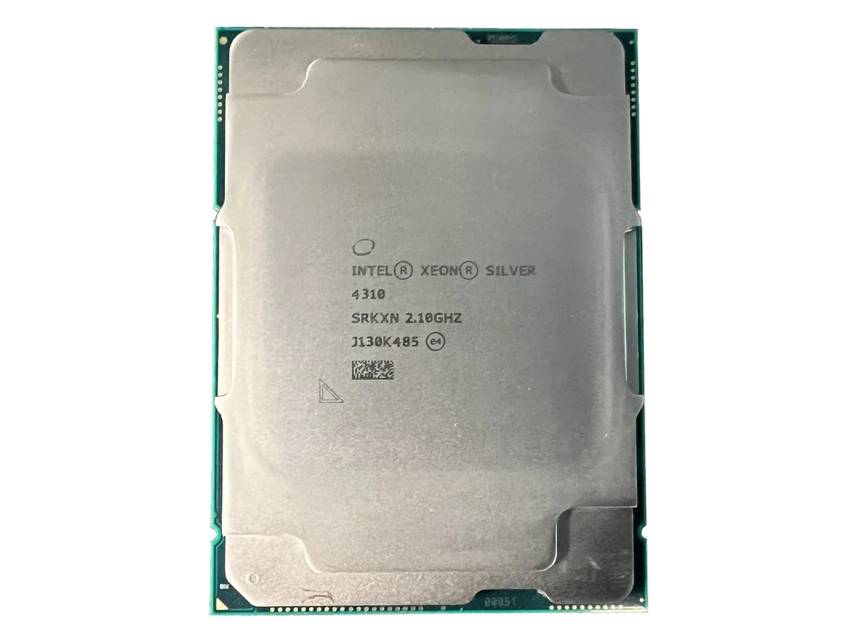 Processor Intel Xeon Silver, Intel Xeon Silver 4310 (S-spec SRKXN, 3rd Gen Xeon Scalable, FCLGA4189), tampak atas