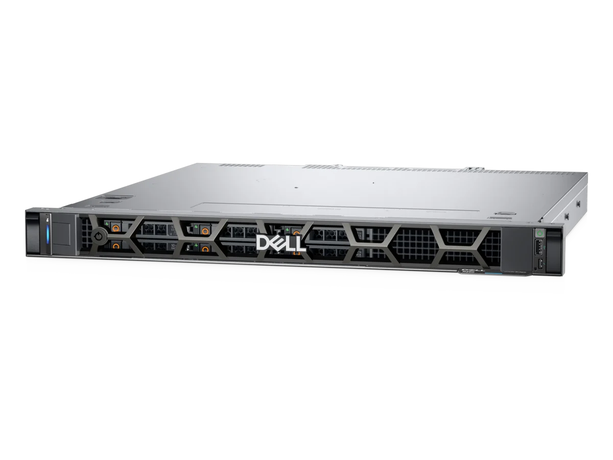 Dell PowerEdge R260, tampak serong