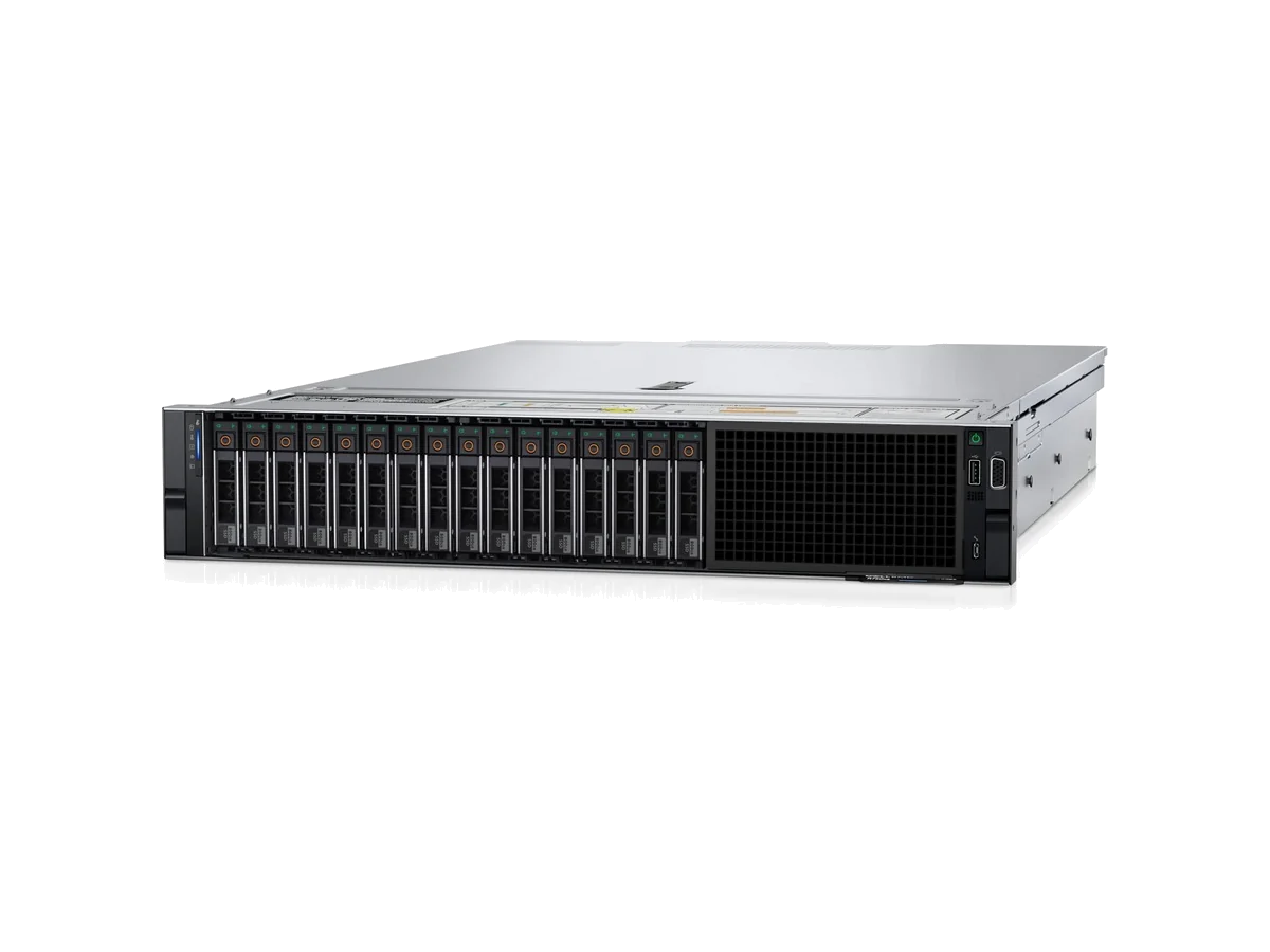 Dell PowerEdge R750xs, tampak serong