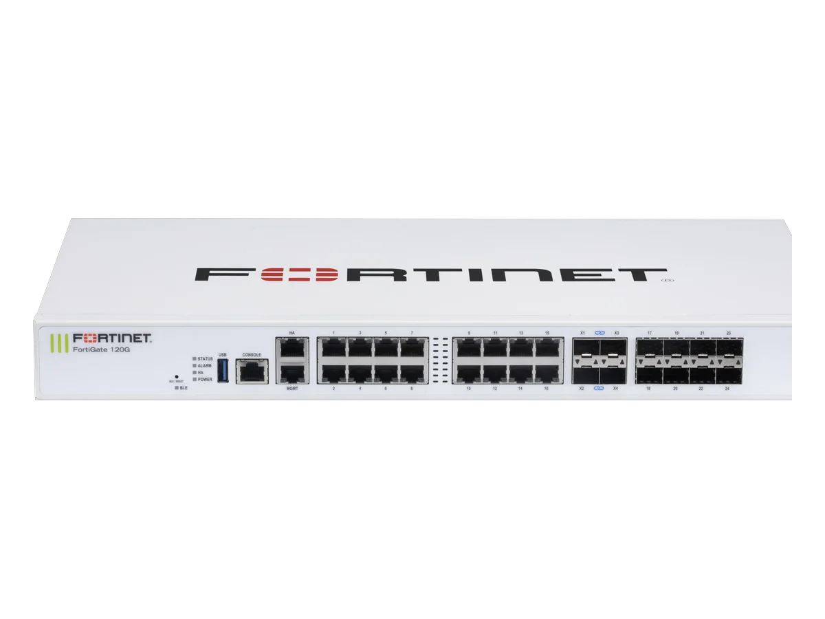 Fortinet FortiGate 120G + bundle UTP, tampak serong
