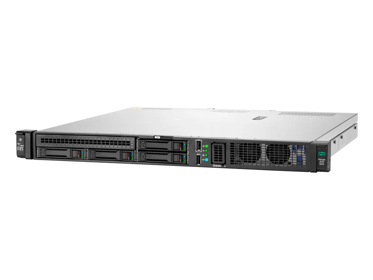 HPE ProLiant DL20 Gen11, tampak serong