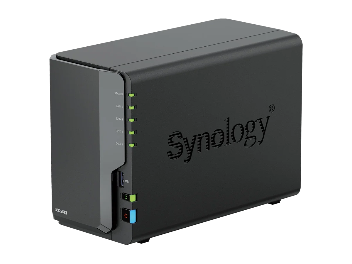 Synology DiskStation DS225+, tampak serong
